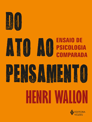 cover image of Do ato ao pensamento